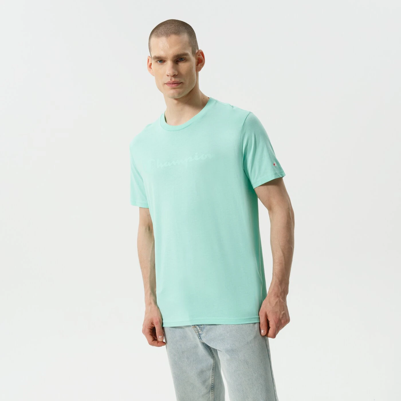CHAMPION T-SHIRT CREWNECK TEE Grün