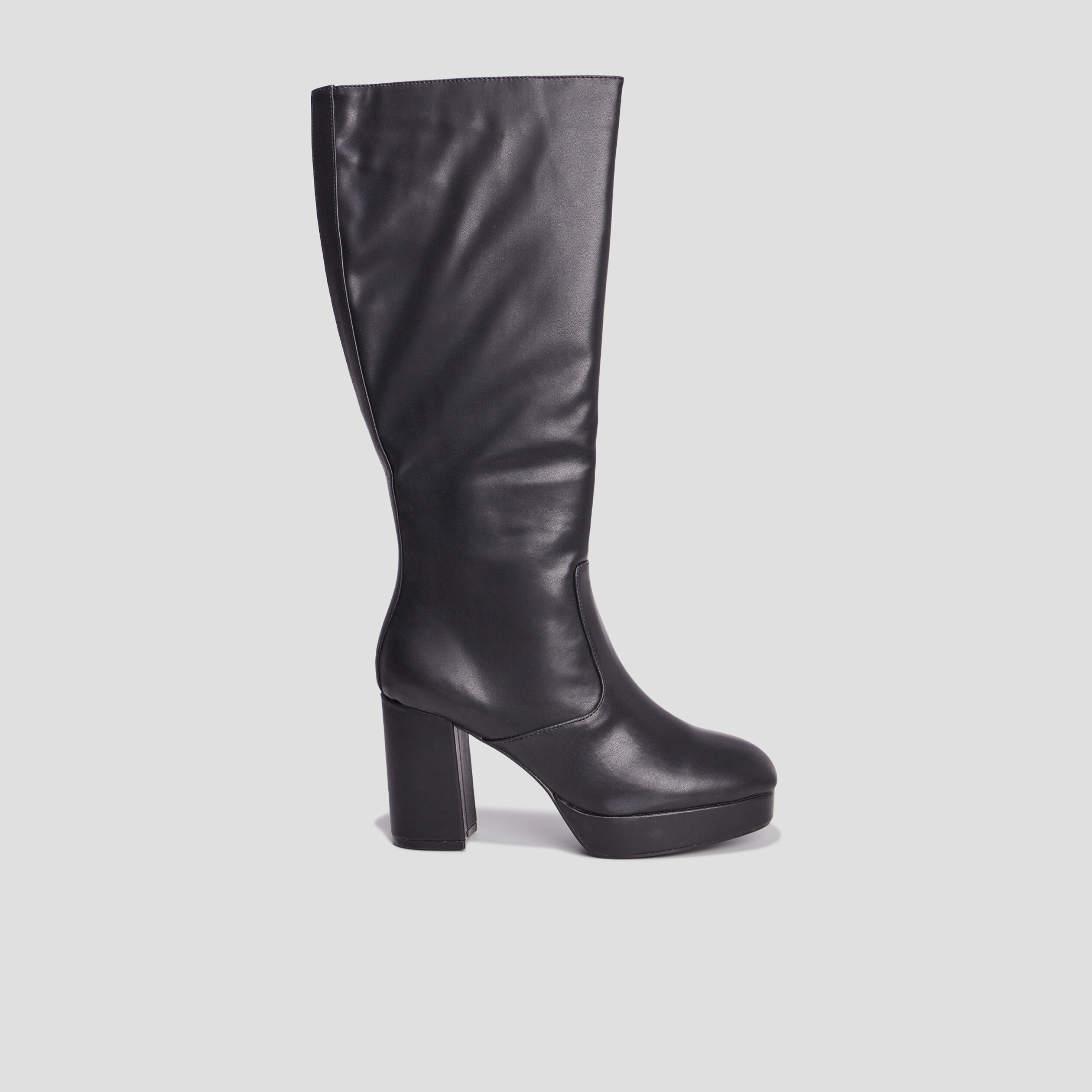 Bottes à talons hauts noir femme | La Halle