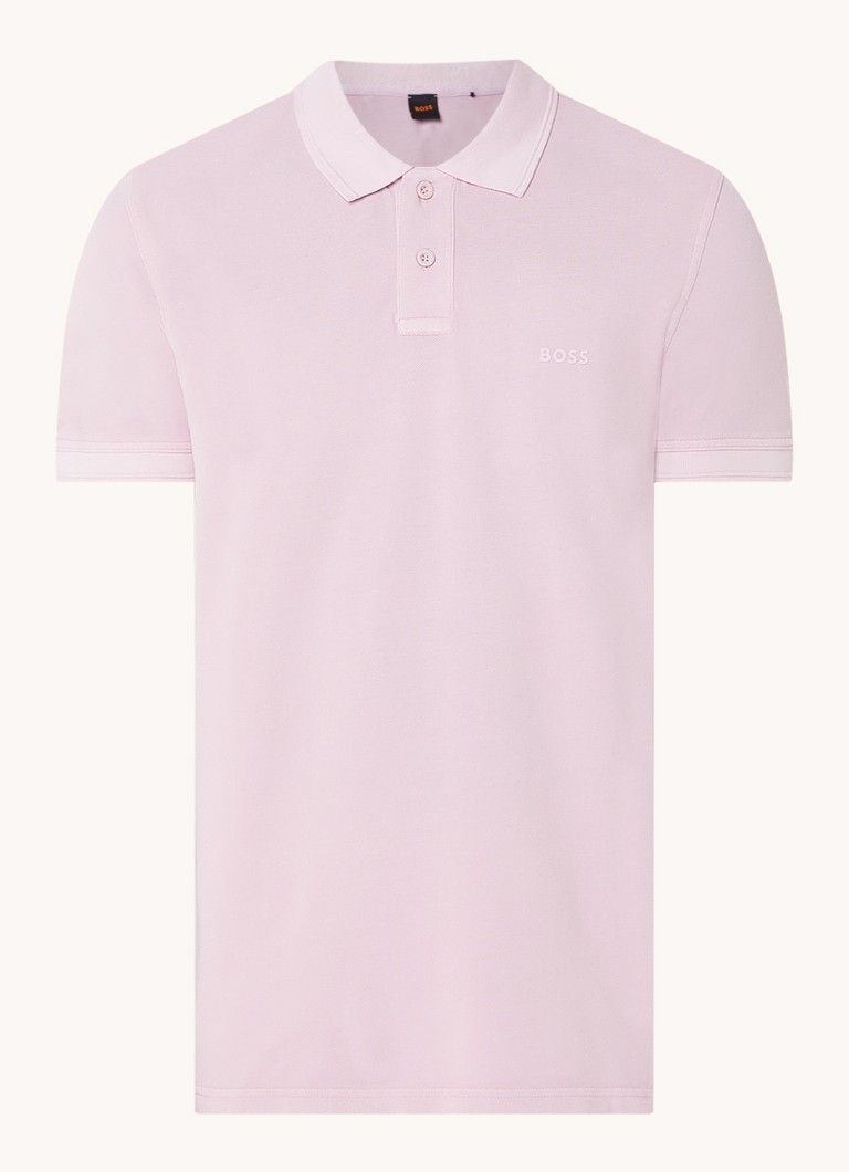 Polo HUGO BOSS Prime de corte regular, confeccionada em piqué de algodão com logotipo.