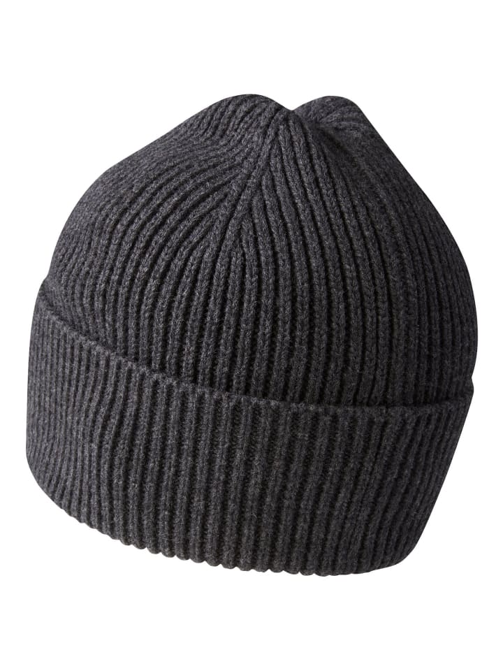 Camel Active Beanie aus einem Baumwoll-Kaschmir-Mix in Asphalt günstig kaufen onesize