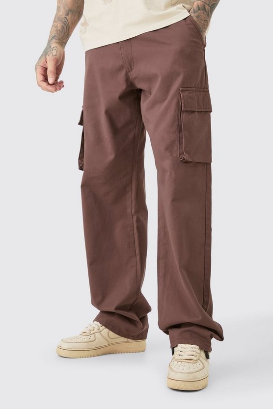 Tall lockere Twill Cargo-Hose