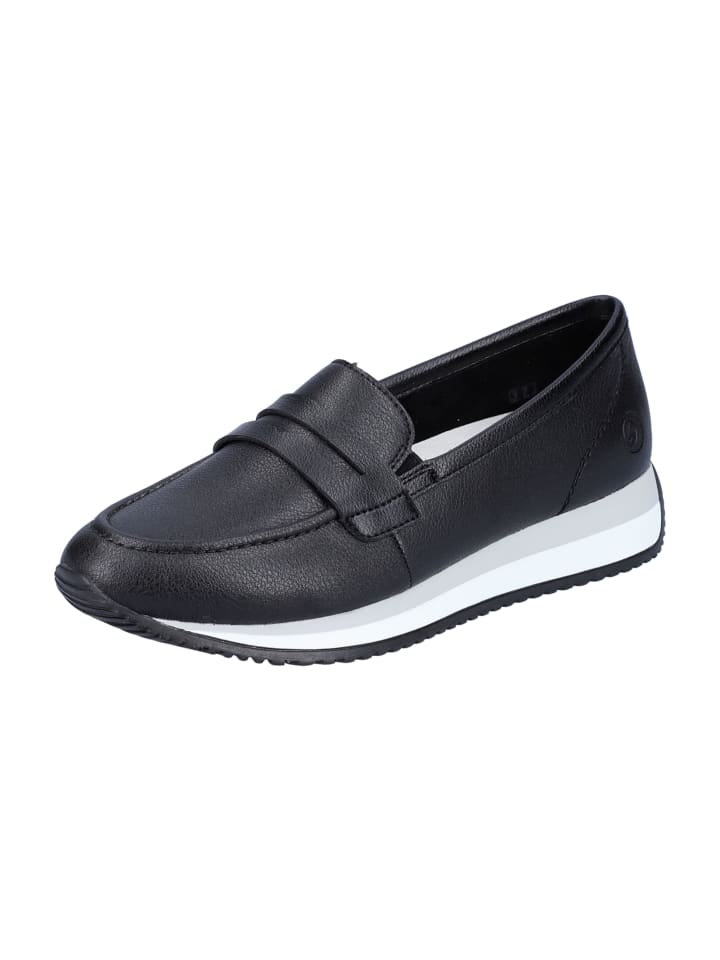 remonte Plateau Slipper in Schwarz günstig kaufen
