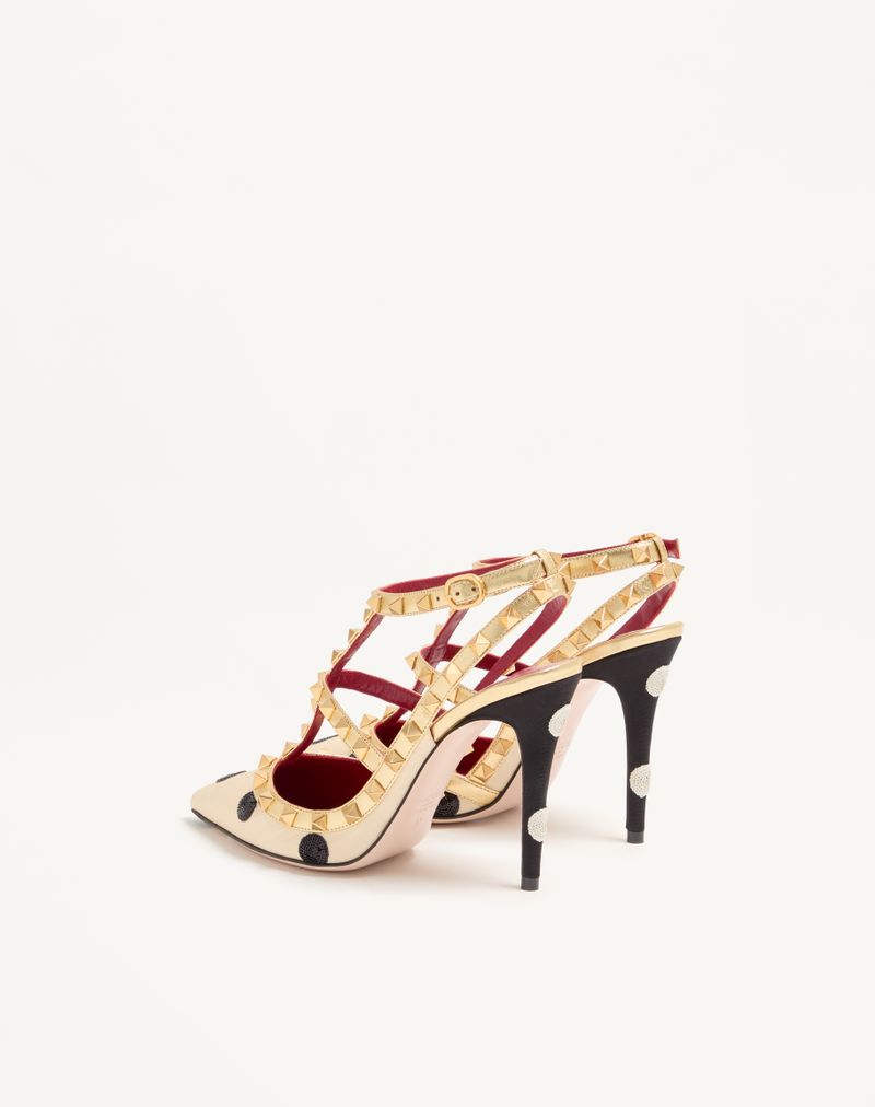 Rockstud Décolleté Med Plus De Pois Broderi 100mm