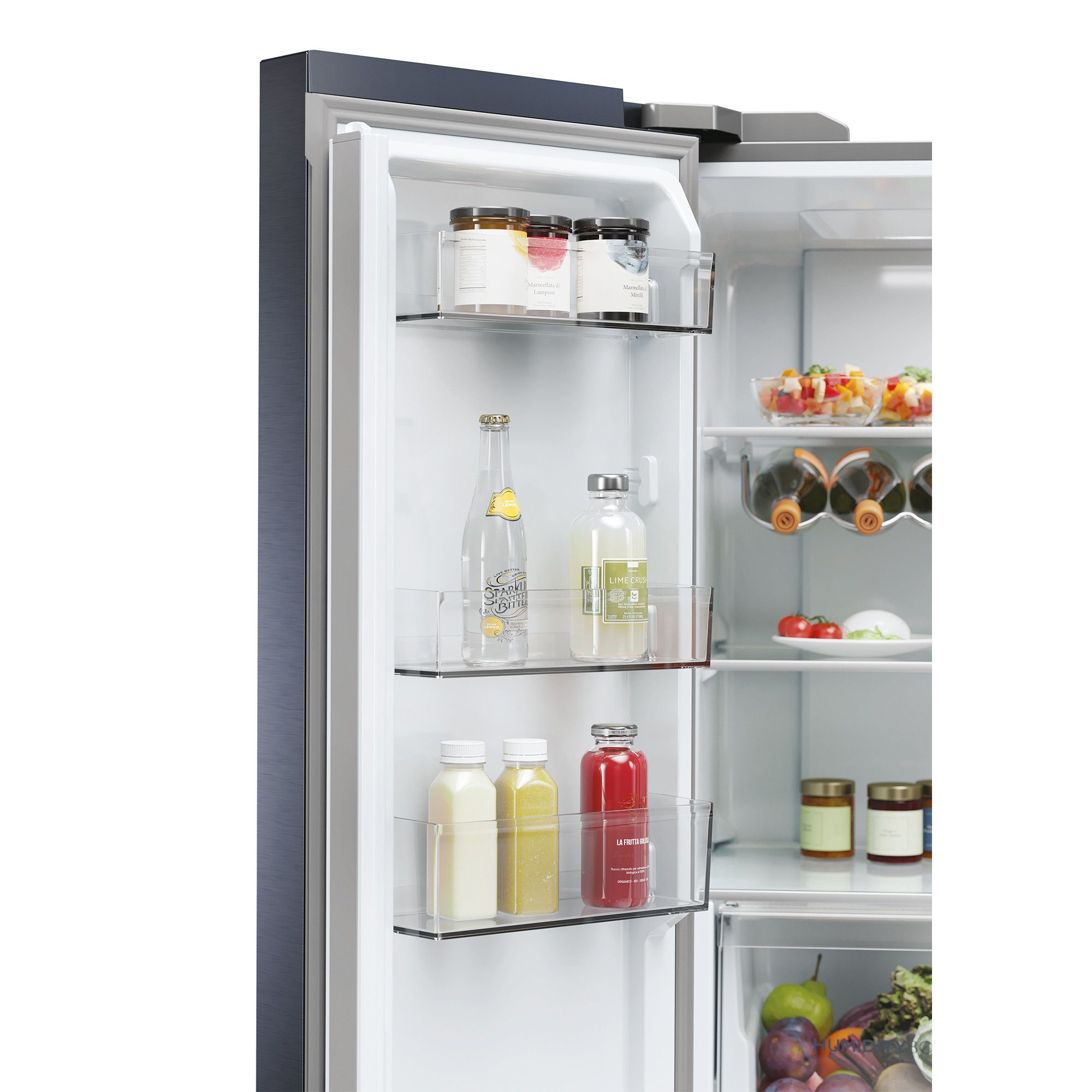 Haier Side-by-Side HCR5919EHMB, 190 cm hoch, 90.5 cm breit, T ABT ® :schädliche Bakterien werden durch Silberionen neutralisiert