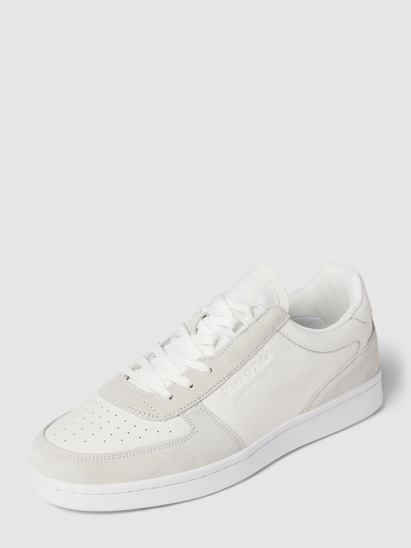 Sneaker aus Leder in weiß
