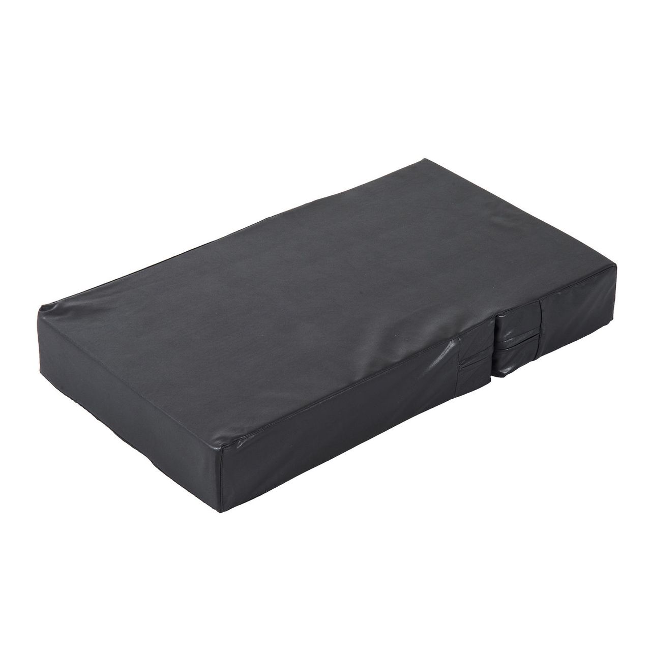 PawHut Tiertreppe Tierunterlage Klappbar Hundetreppe Treppe Unterlage für Katzen und Hunde Schwarz L45 x B39 x H20 cm