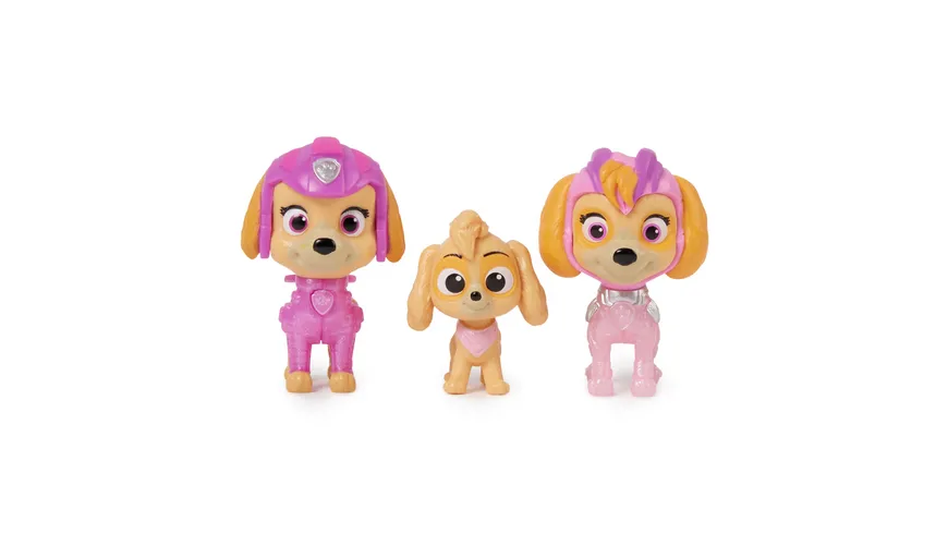 Spin Master PAW Patrol: Der Mighty Kinofilm, 3-teiliges Spielfiguren-Geschenkset