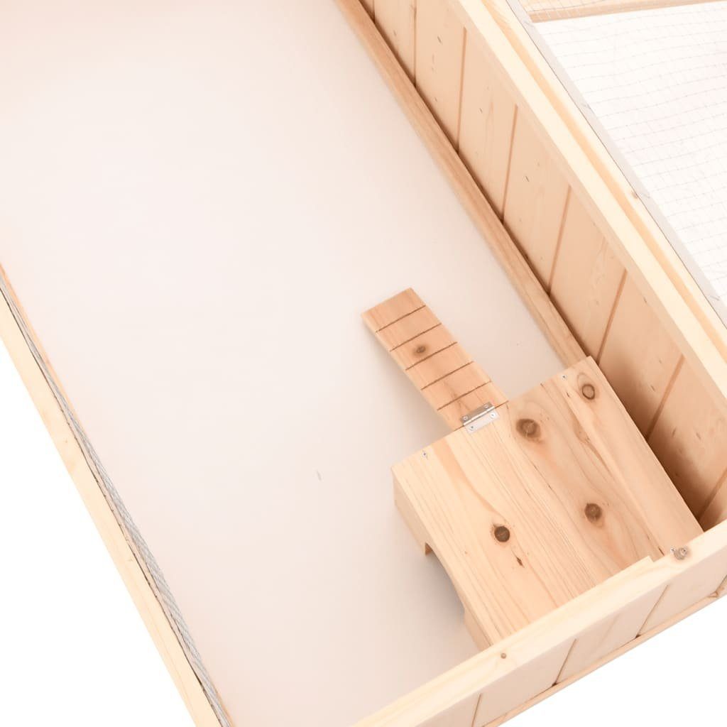vidaXL Kleintierkäfig Hamsterkäfig 104x52x38 cm Massivholz Tanne