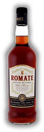 Romate Brandy Solera Reserva 1,0 Liter Romate Brandy Solera Reserva 1,0 Liter Ausgewogener Solera Reserva Brandy. 1	 Liter - Vol 36%