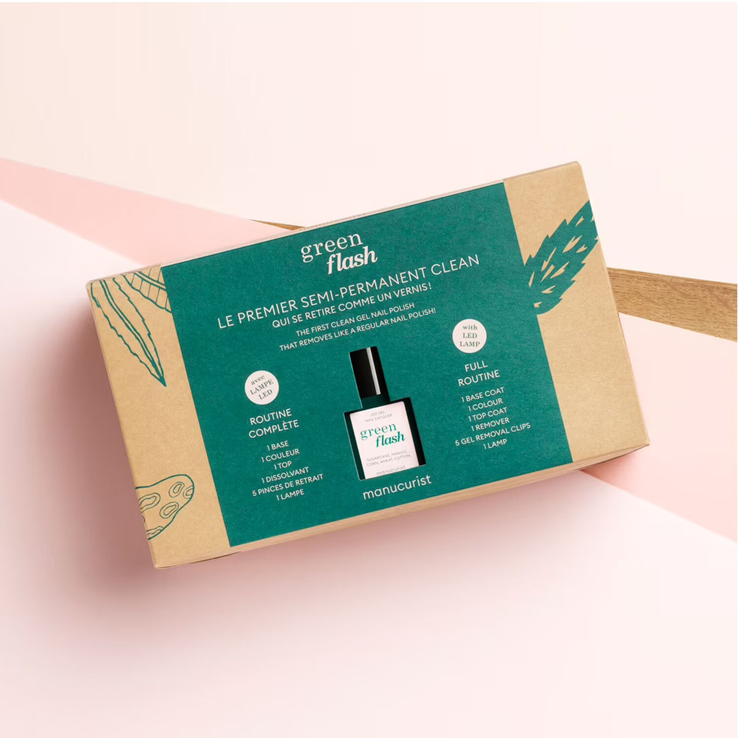 Manucurist Routine Green Flash Coffret Vernis Semi-Permanent