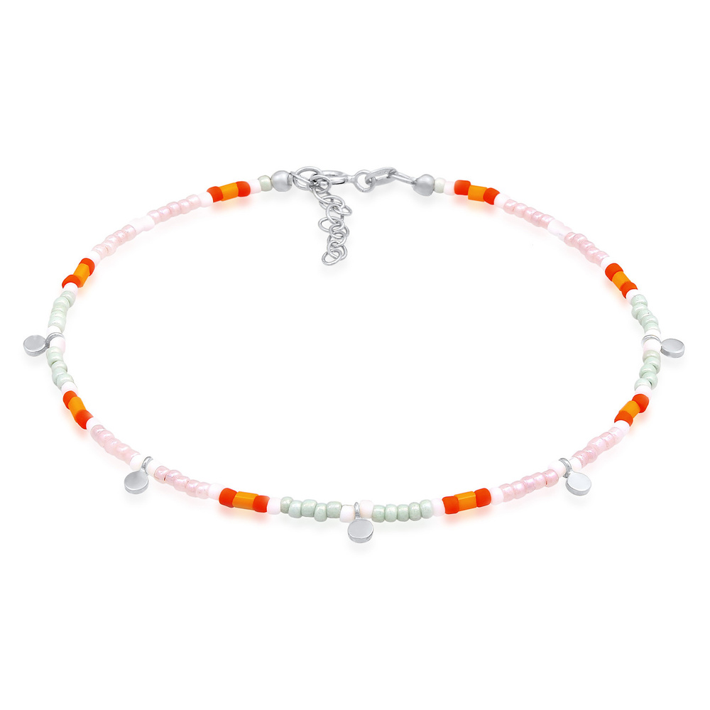 Elli Elli Bracelet de Cheville Femmes Bracelet de Cheville Pendentif plaque perles mul Bijoux