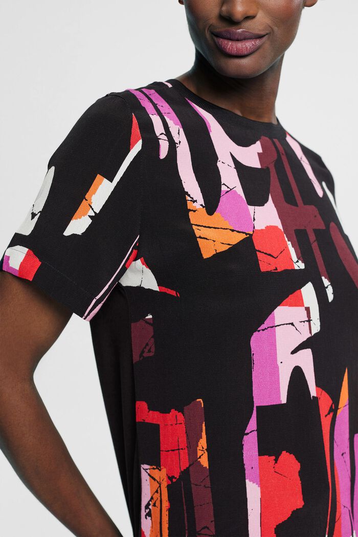 T-Shirt mit Muster, LENZING™ ECOVERO™