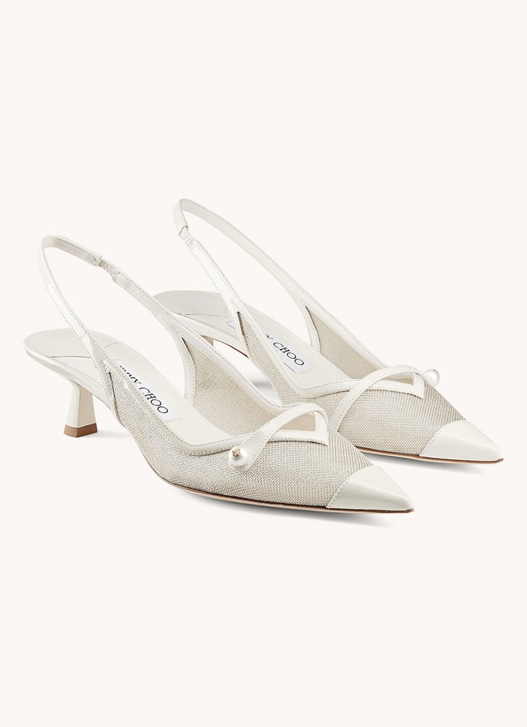 Jimmy Choo Amita 45 slingback with calfskin details