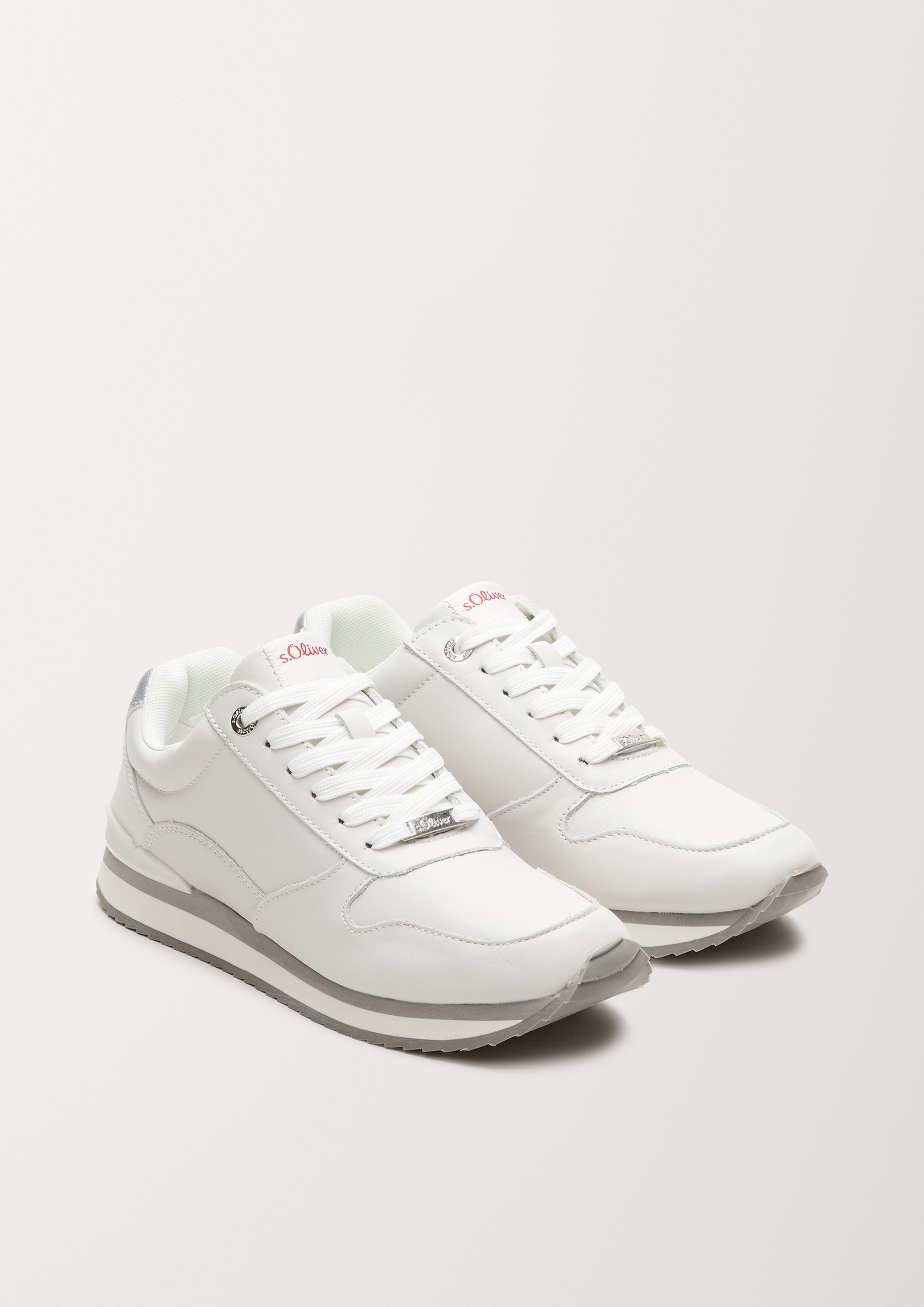 Fabric-Mix-Sneaker mit Leder  6005309-102