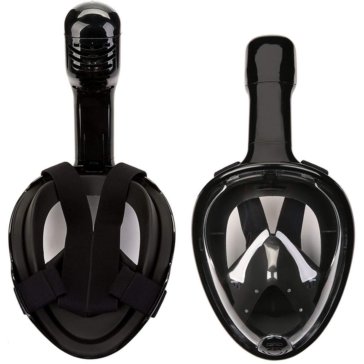 Campingwise L/XL schwarzer Vollgesichts-Tauchmaske