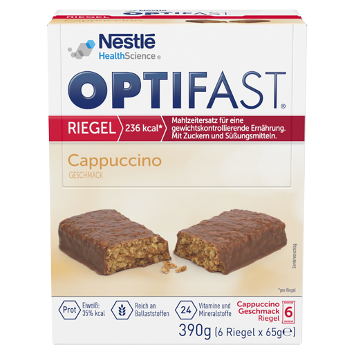OPTIFAST Riegel Cappuccino  6X65 g