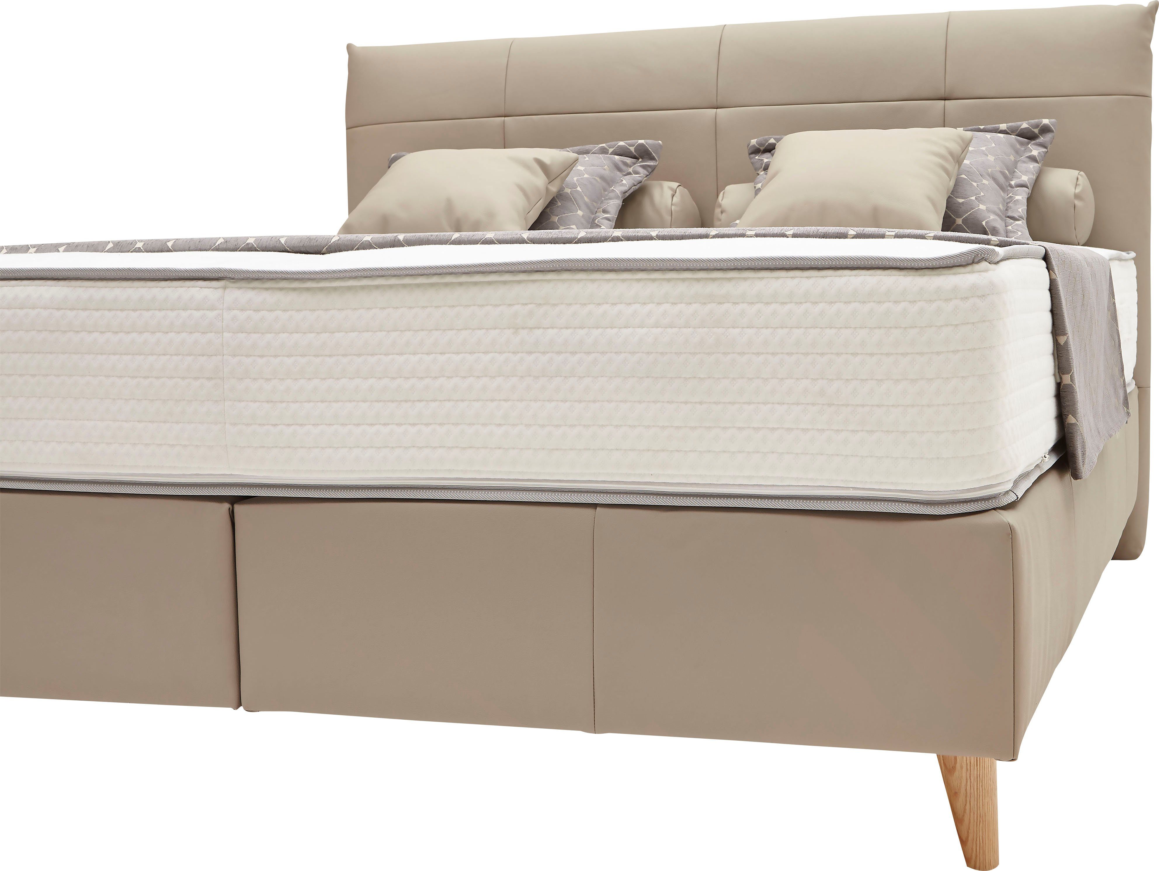 ADA trendline Boxspringbett Melida, inkl. Matratze in verschiedenen Härtegraden