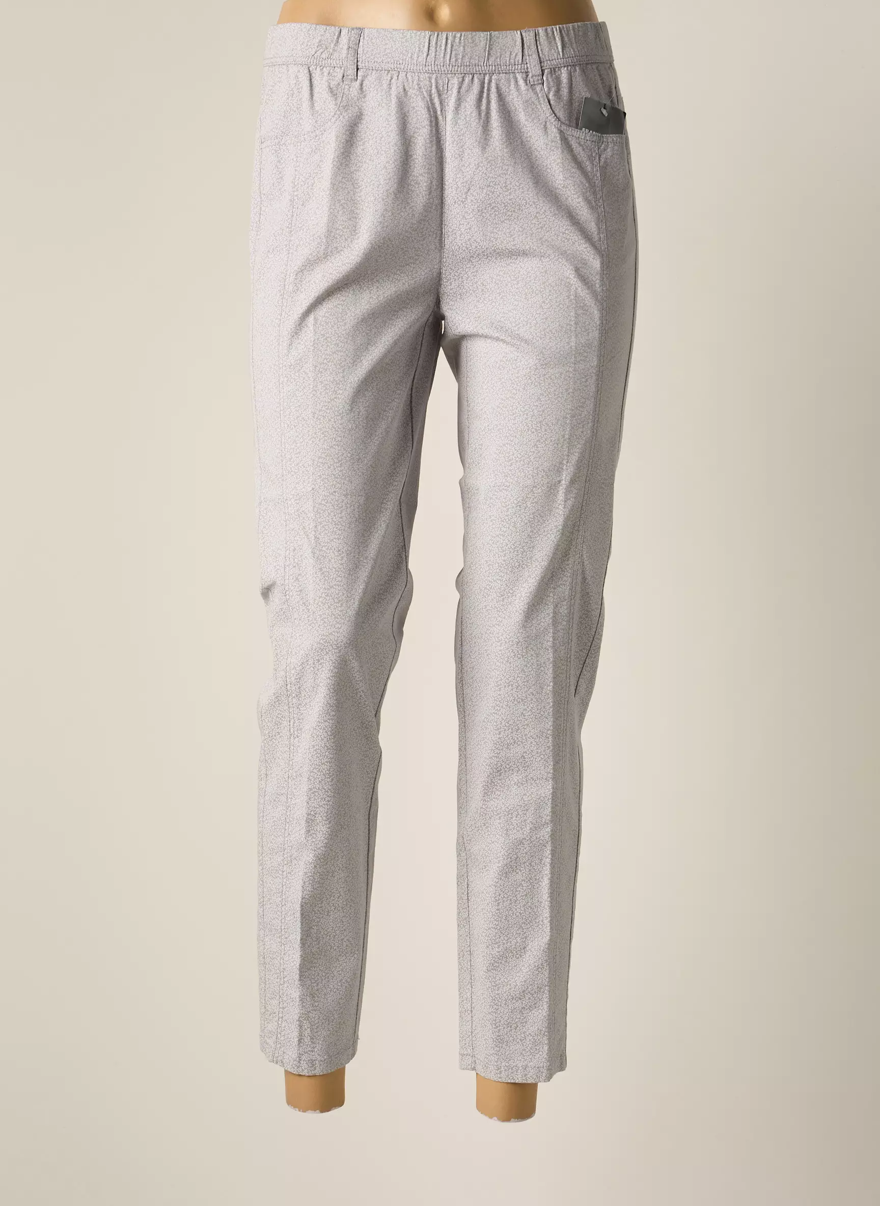 Frank Walder Pantalons Slim Femme couleur gris