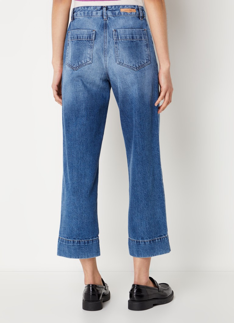 Sessùn Seakey high waist loose fit cropped jeans with medium wash