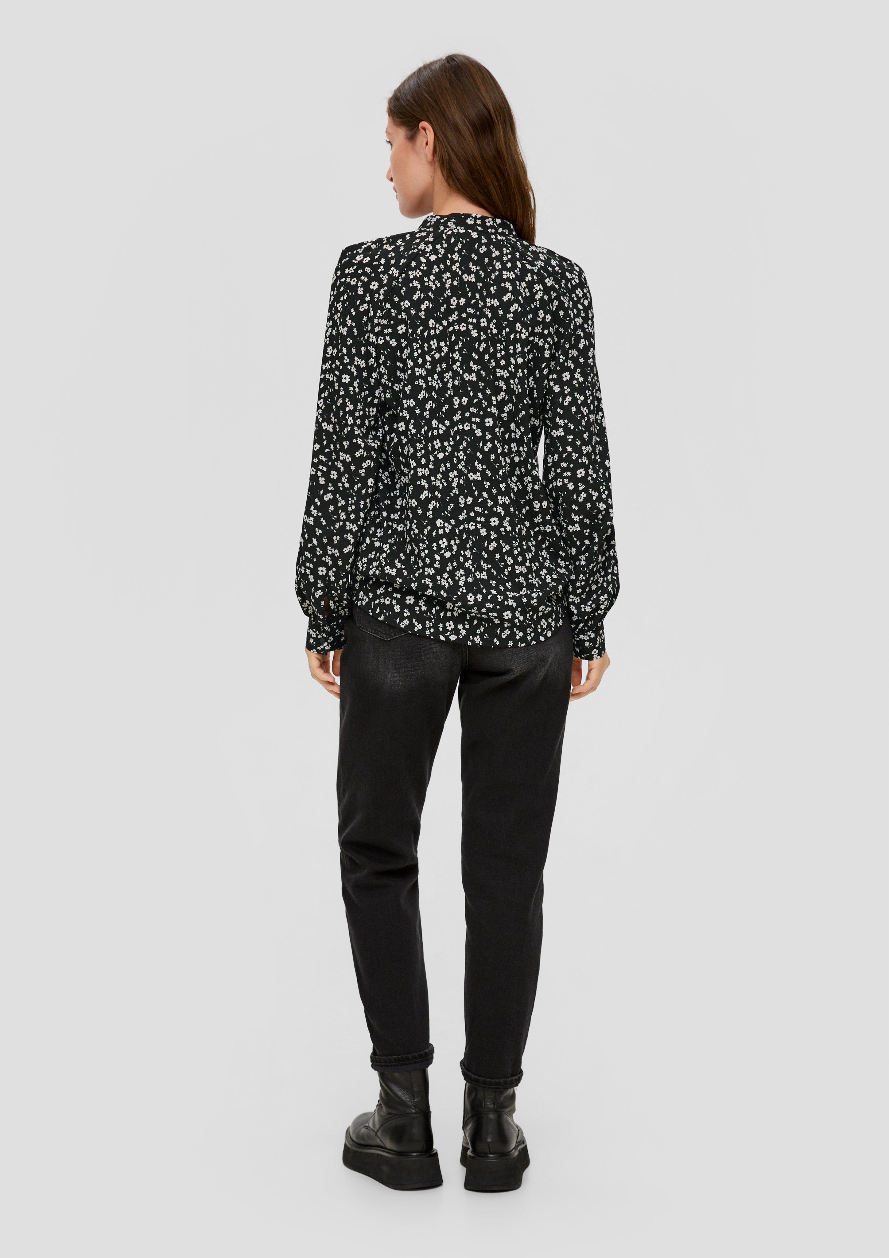 Crêpe-Bluse mit All-over-Print  2134677-99A6