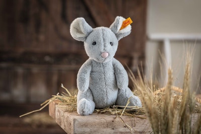 Cheesy Maus, 19 cm, hellgrau