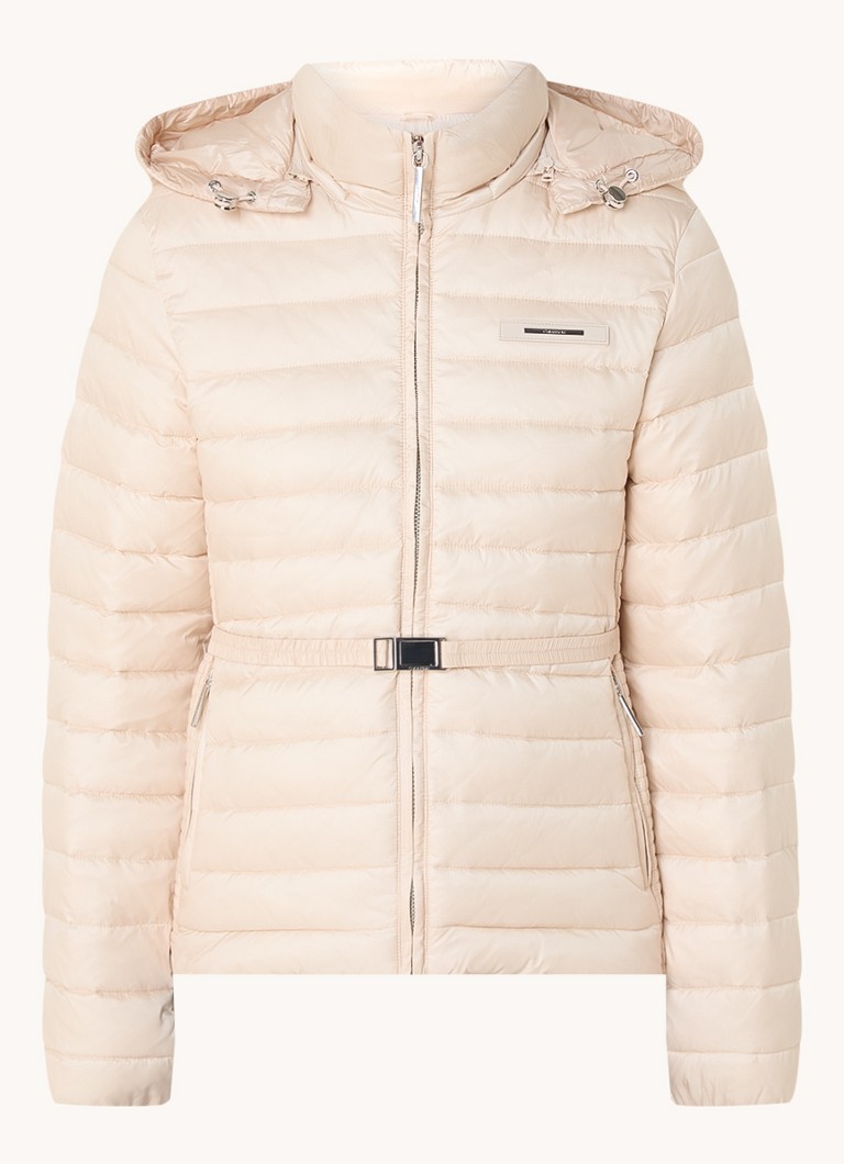 Calvin Klein satin puffer jacket with logo