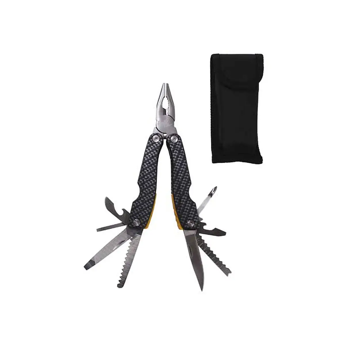 Multitool Carbon mit Zange und Messern