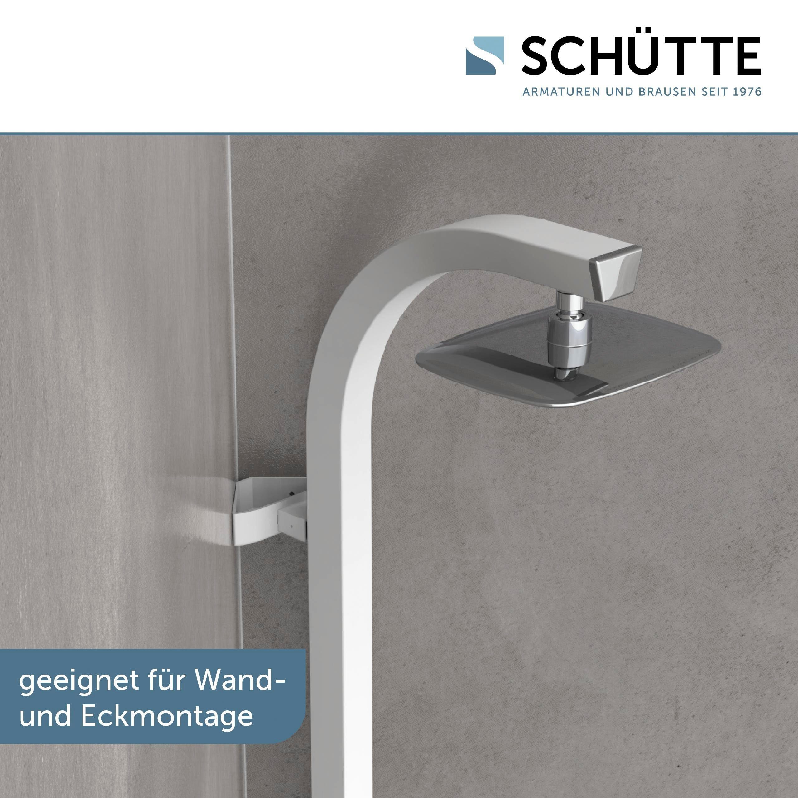 Schütte Brausegarnitur MADAGASKAR, Höhe 123 cm, Set, inkl. Wasserspardichtung, Antikalk, abnehmbare Seifenschale