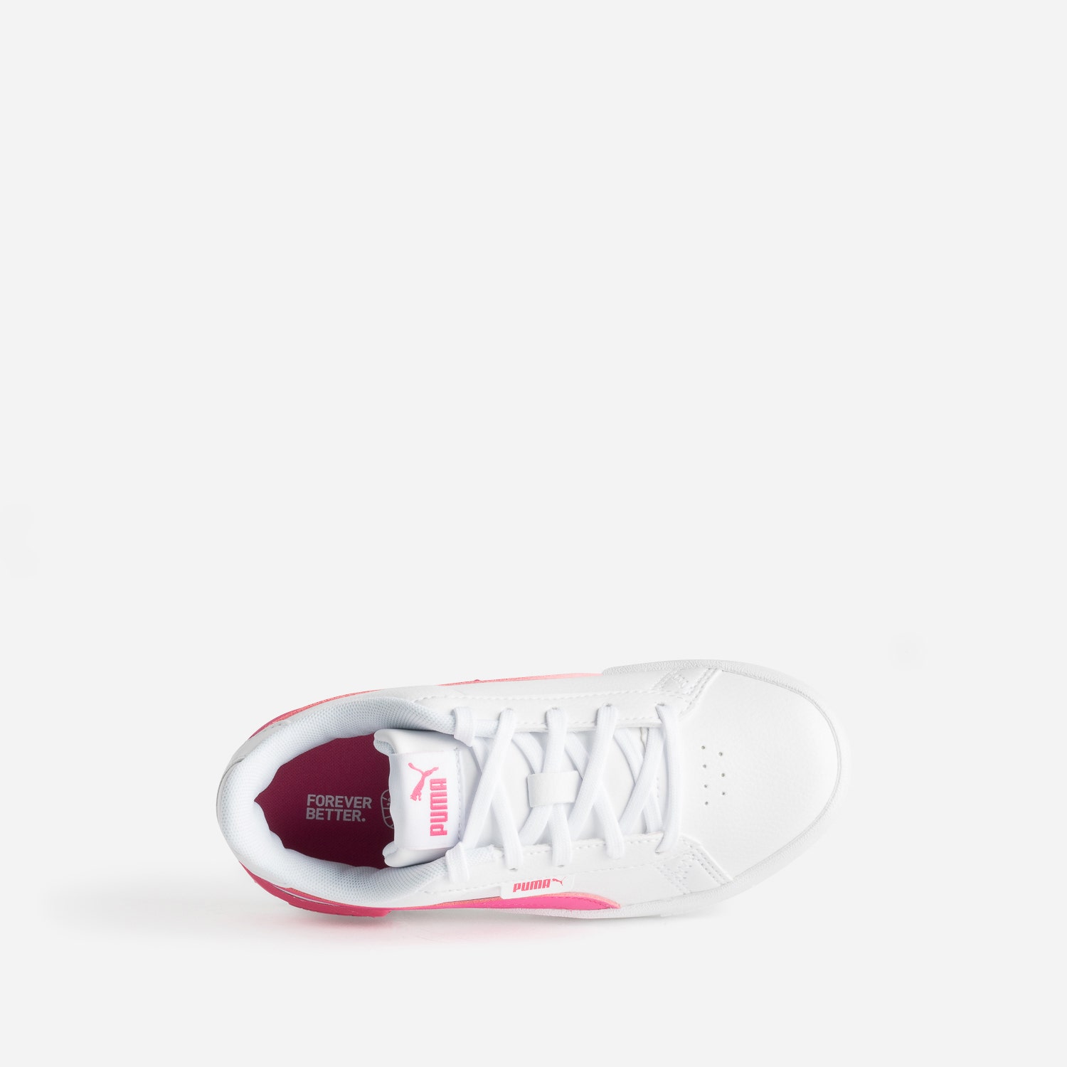 Tennis PUMA blanche et rose foncé