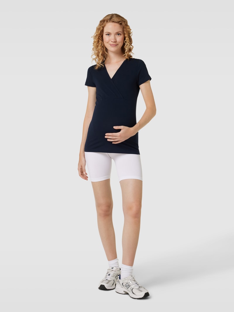 Umstands-T-Shirts mit V-Ausschnitt im 2er-Pack Modell 'KATE' in weiß