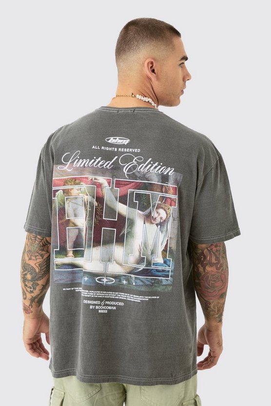 Oversize T-Shirt mit Bhm Renaissance-Print