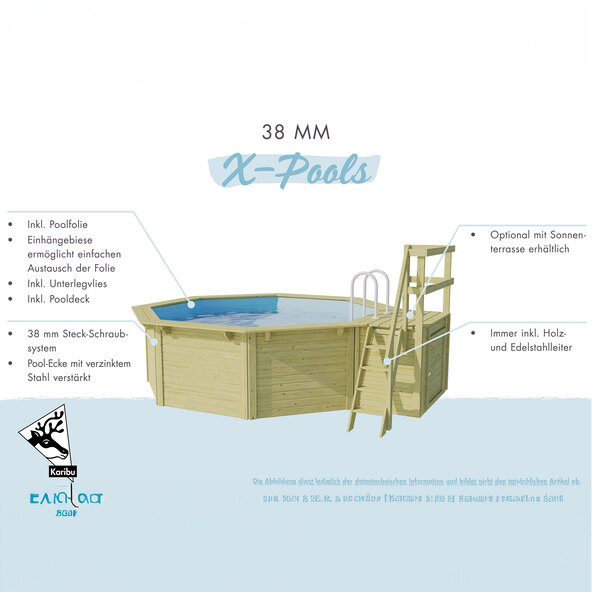 Holzpool One mit Terrasse