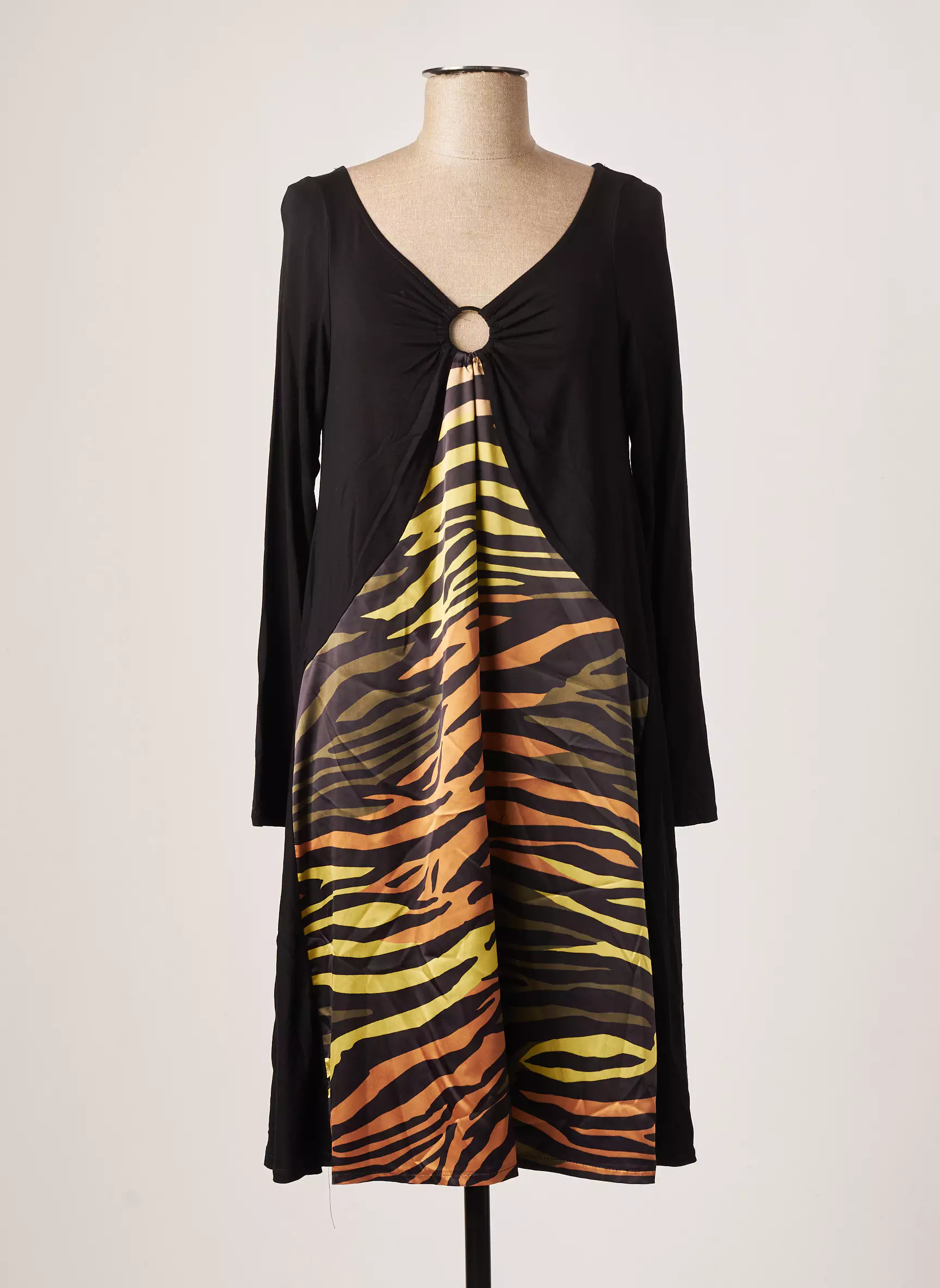 An Ii Vito Robes Mi Longues Femme couleur noir