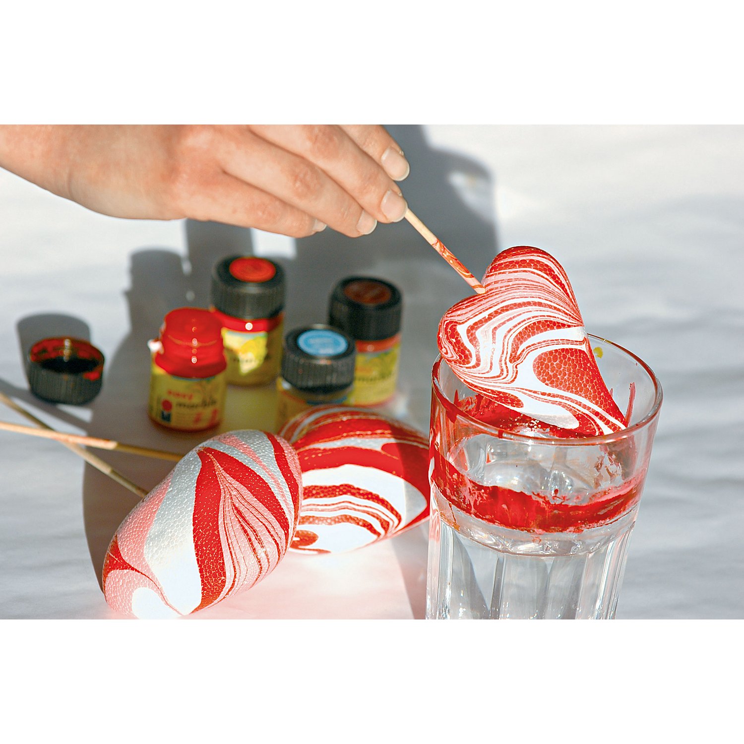 Marabu Marmorierfarben-Set, 6x 15 ml