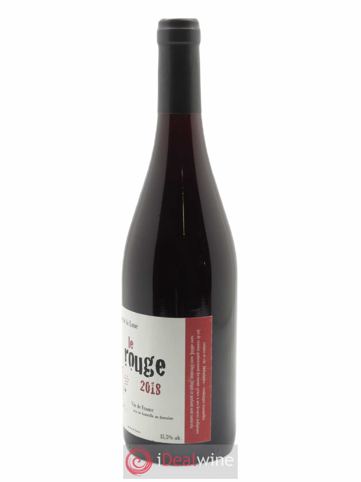 Vin de France Le Rouge Trousseau Domaine de la Loue  2018 - Lot de 1 Bouteille