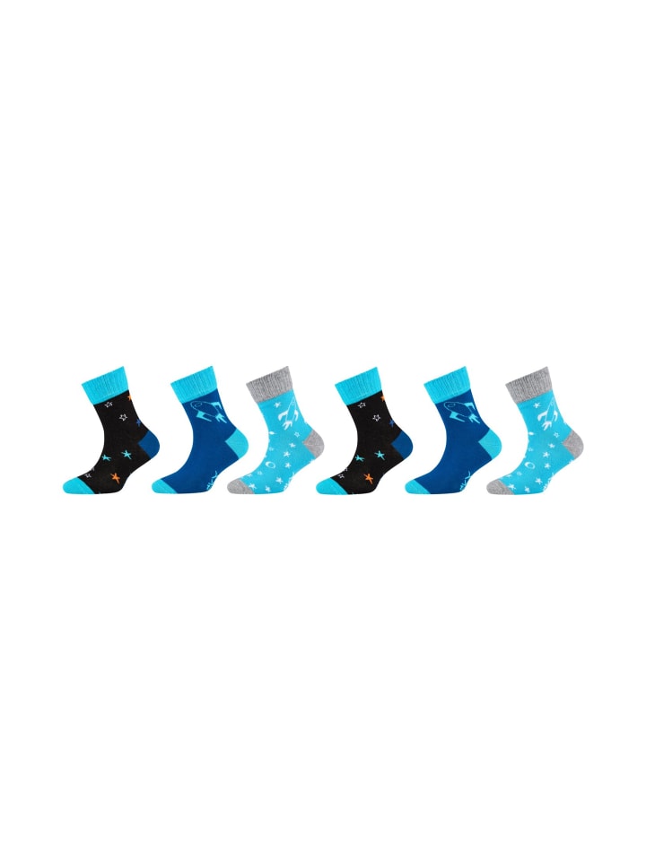 Skechers Socken 6er Pack casual in blau mix günstig kaufen 27-30