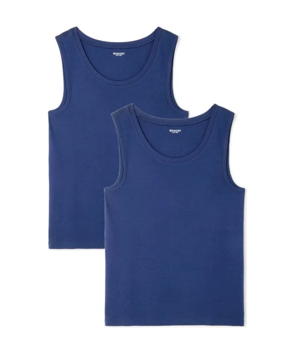 Lot de 2 débardeurs Essential pur coton peigné