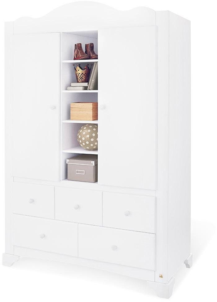 Pinolino® Babyzimmer-Komplettset Pino, (Set, 3-St., Kinderbett, Schrank, Wickelkommode), extrabreit; mit Kinderbett, Schrank und Wickelkommode; Made in Europe