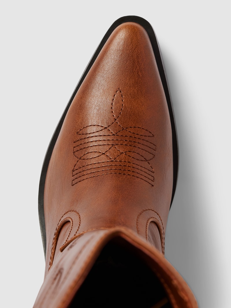 Stiefel im Cowboy-Stil Modell 'BRONCO' in haselnuss braun