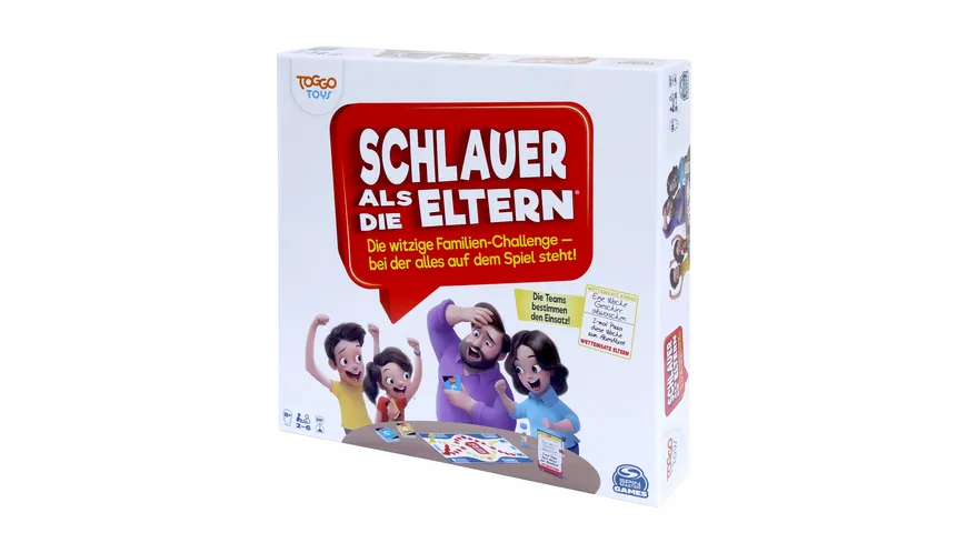 Spin Master Games - Schlauer als die Eltern, spaßiges Quiz- und Actionspiel, bei dem Kinder gegen Eltern spielen