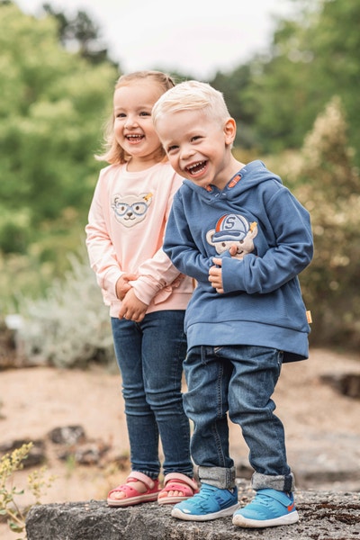 Sweatshirt, mittelblau für Jungs