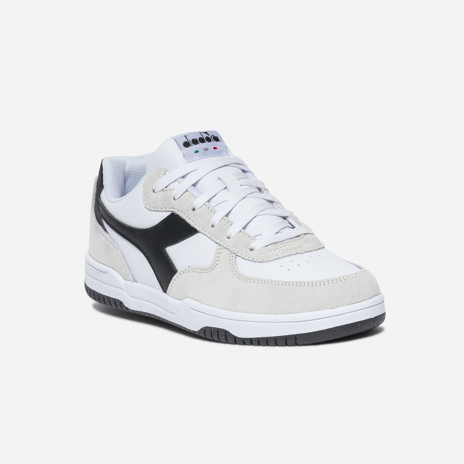 Tennis DIADORA gris clair, blanc et noir