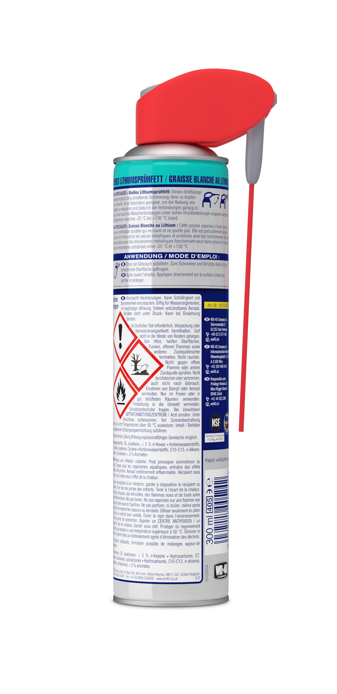 WD-40 Weißes Lithiumsprühfett, 300ml - ATU