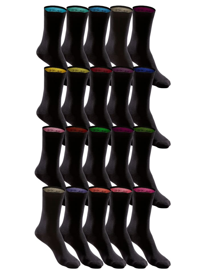 H.I.S Socken in 20x schwarz günstig kaufen