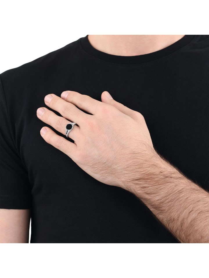 Amor Ring Edelstahl in Silber günstig kaufen
