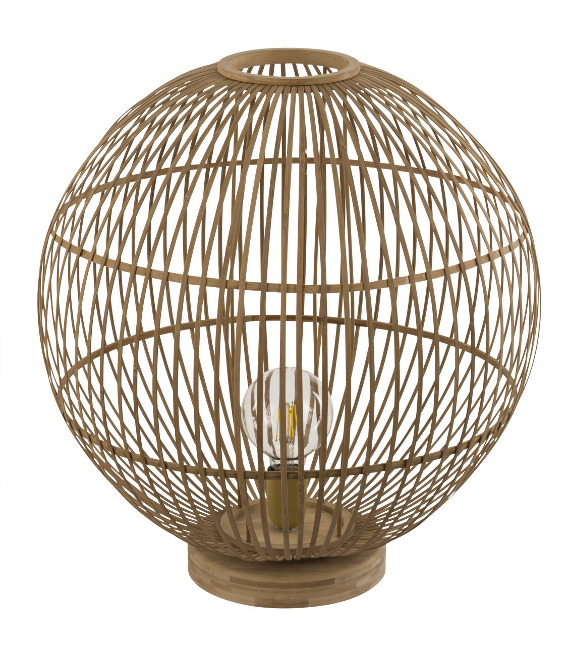 Globo Lighting - HILDEGARD - Tischleuchte Bambus naturfarben, 1x E27