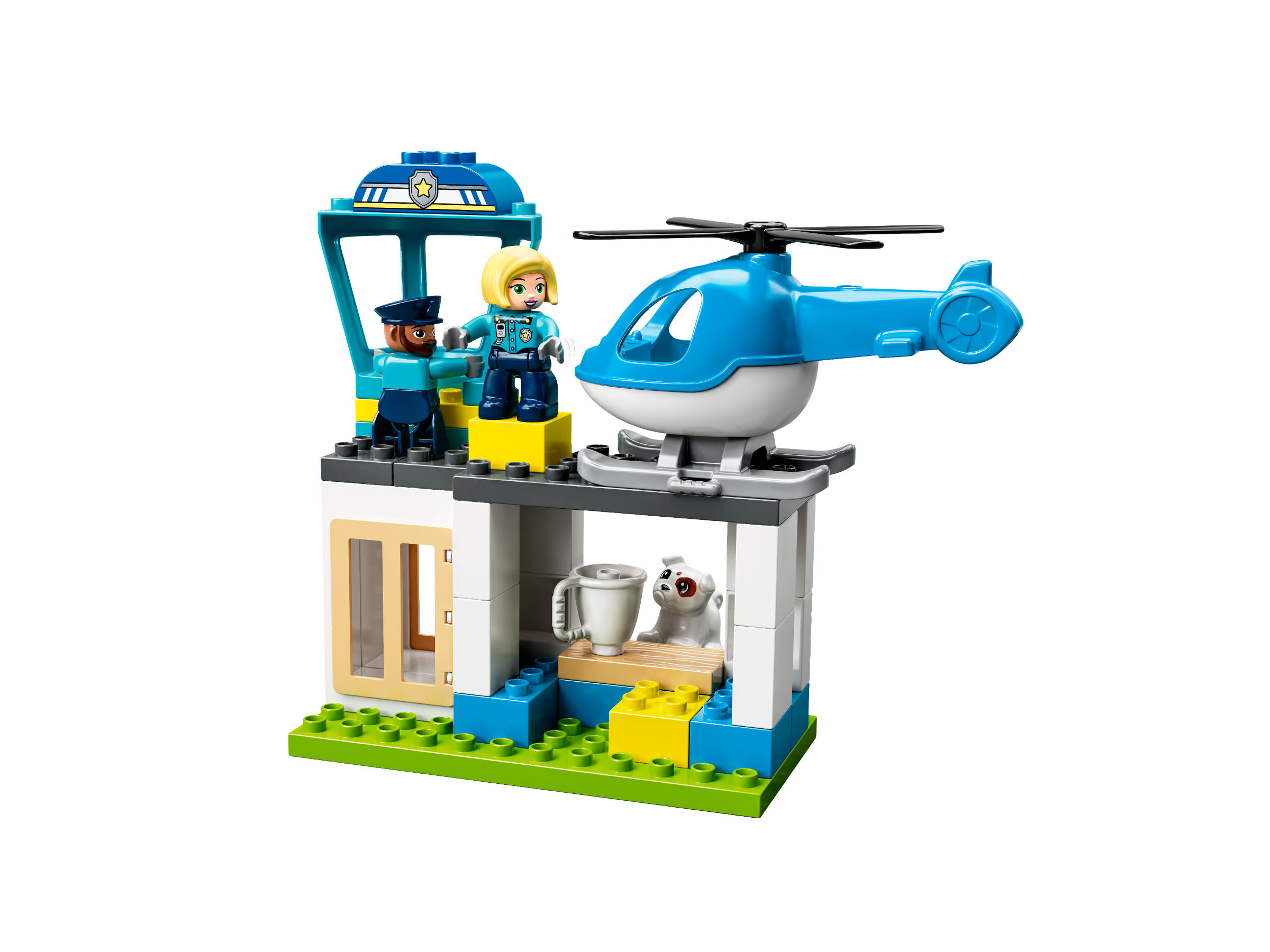 Polizeistation mit Hubschrauber 10959