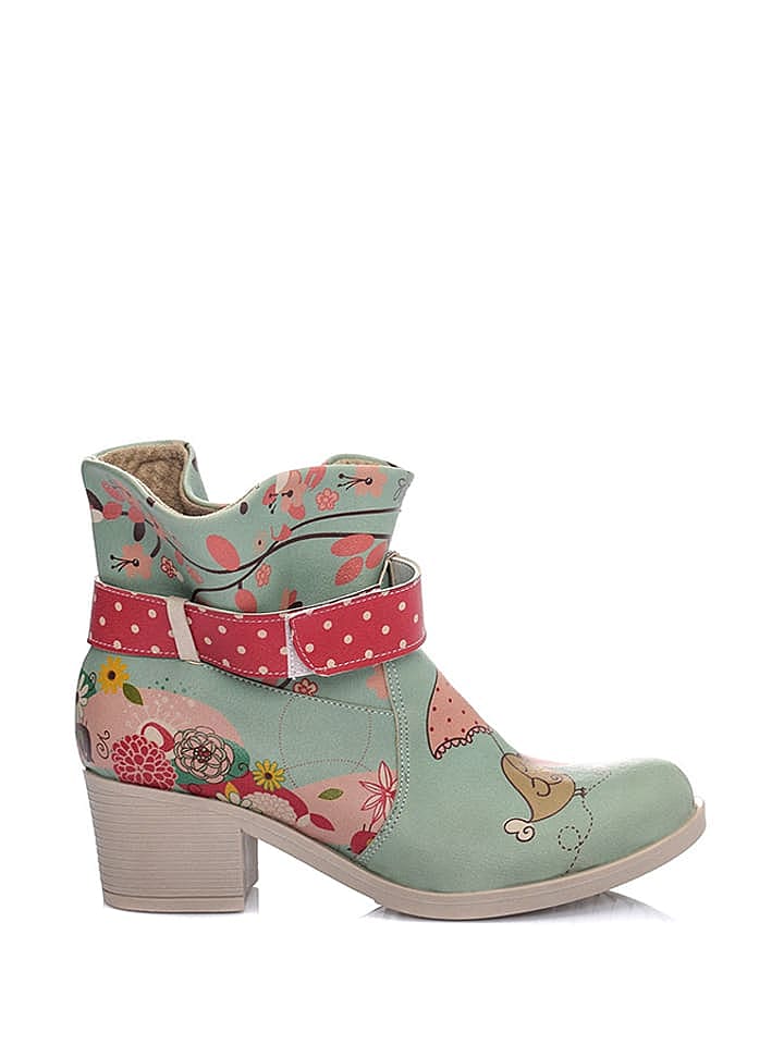 Streetfly Stiefeletten in Mint/ Pink/ Bunt günstig kaufen 38