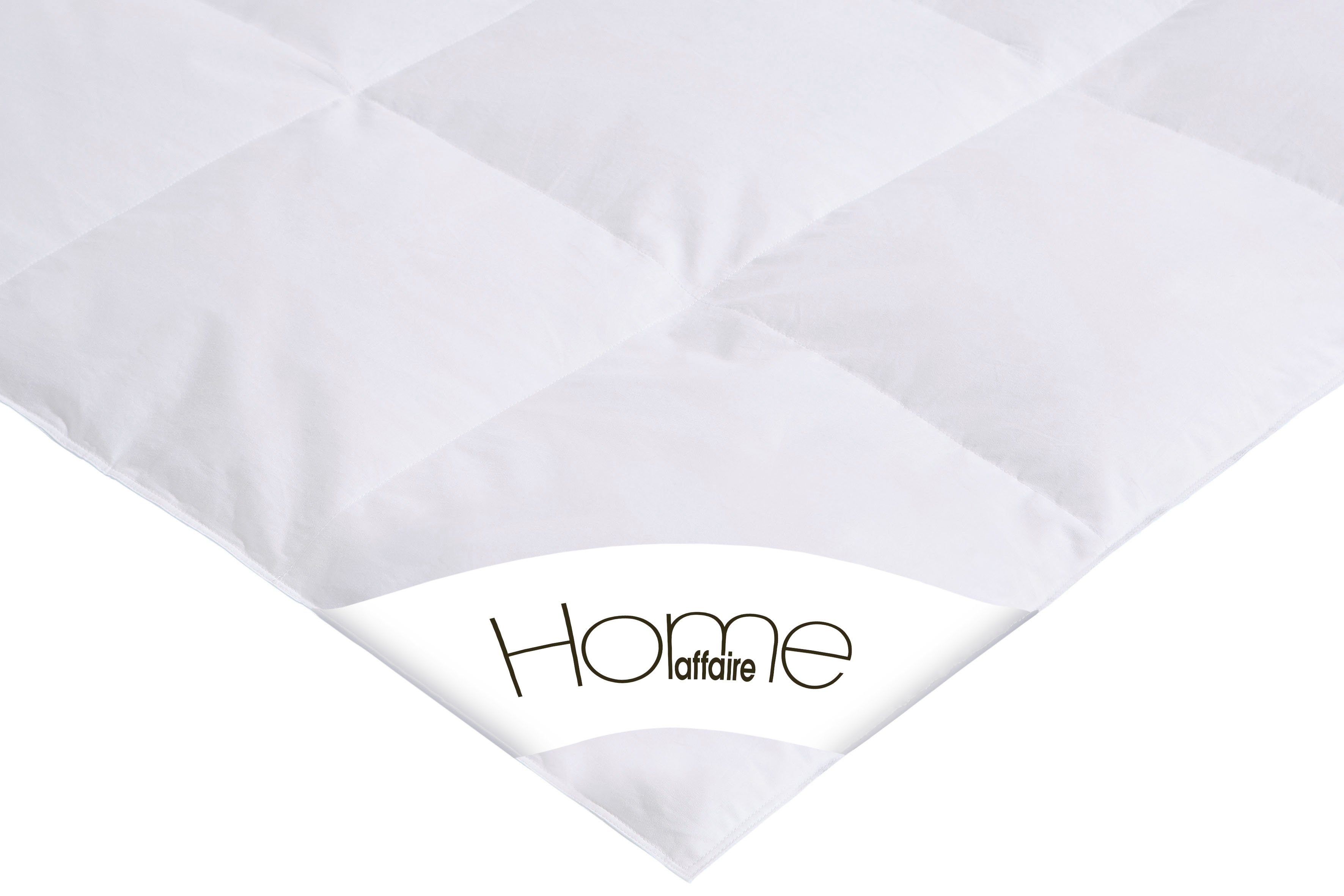 Daunenbettdecke + Kopfkissen, Köniz von Made in Green zertifiziert!, Home affaire, Füllung: Bettdecke 60% Daunen & 40% Federn, Bettdecken-Set mit Kopfkissen, Bettdecke 135x200 und 155x220 cm