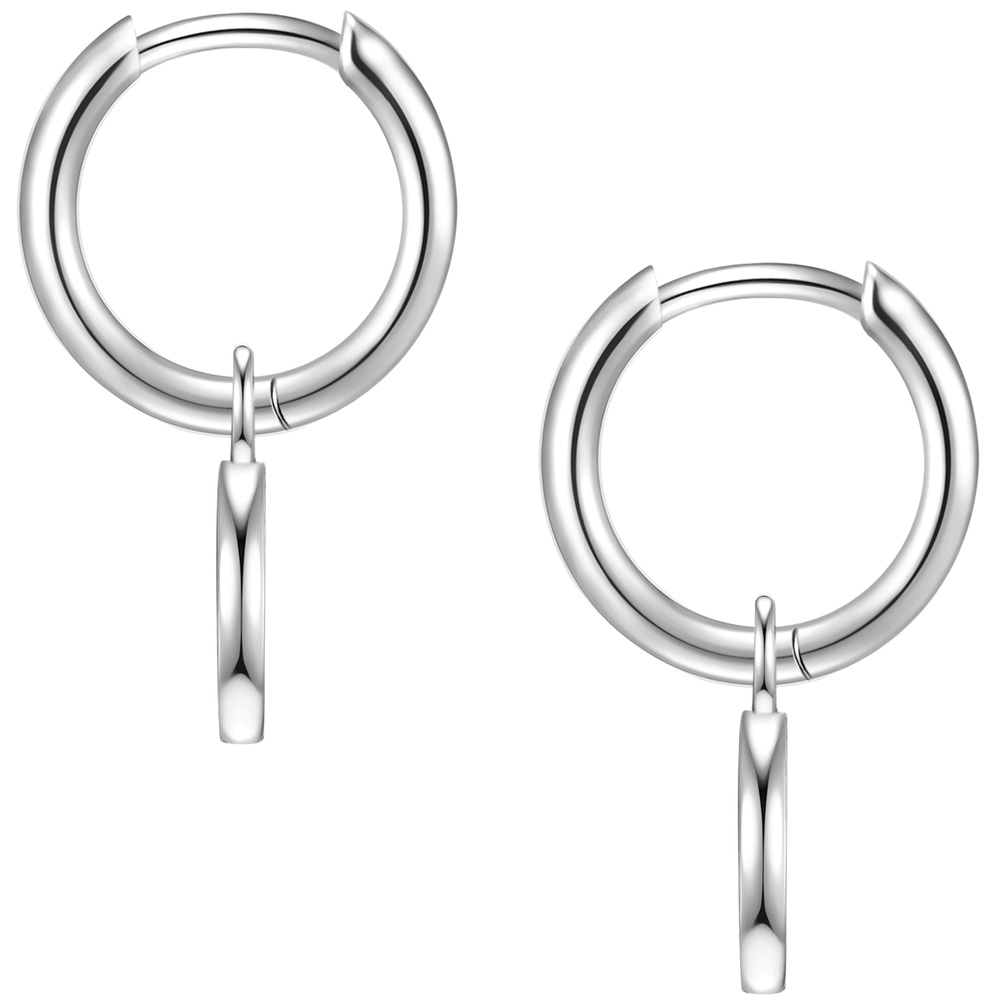 Glanzstücke München Créoles en argent Cercle Argent sterling en Argent Boucles d'oreilles